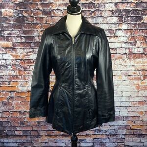 Danier Black Leather Jacket